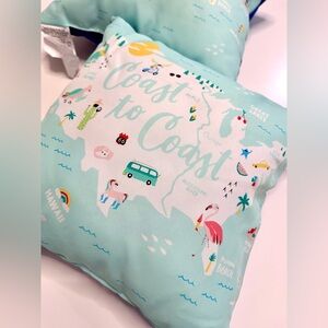 **SOLD** Sun Squad Coast to Coast Decorative Outdoor Pillow Set of 2 - 16 x 16